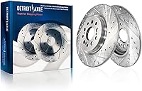 Vista 55 de Detroit Axle - Rotores de freno delantero para Chrysler 300 Dodge Charger Challenger Magnum, reemplazo de rotores de freno de disco: rotor delantero