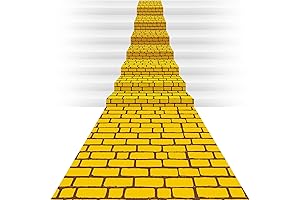 Emerald City Backdrop: Brick Road Runner Aisle Floor Runner for Royal Festivities