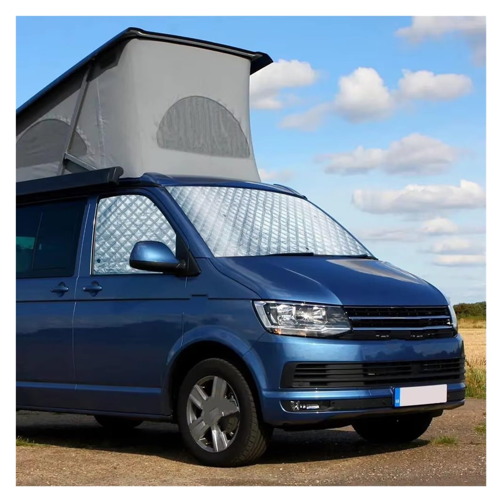Parasol Coche Para VW T5 T6 Juego de 3 protectores de parabrisas y parasoles térmicos internos. Parasol para Parabrisas
