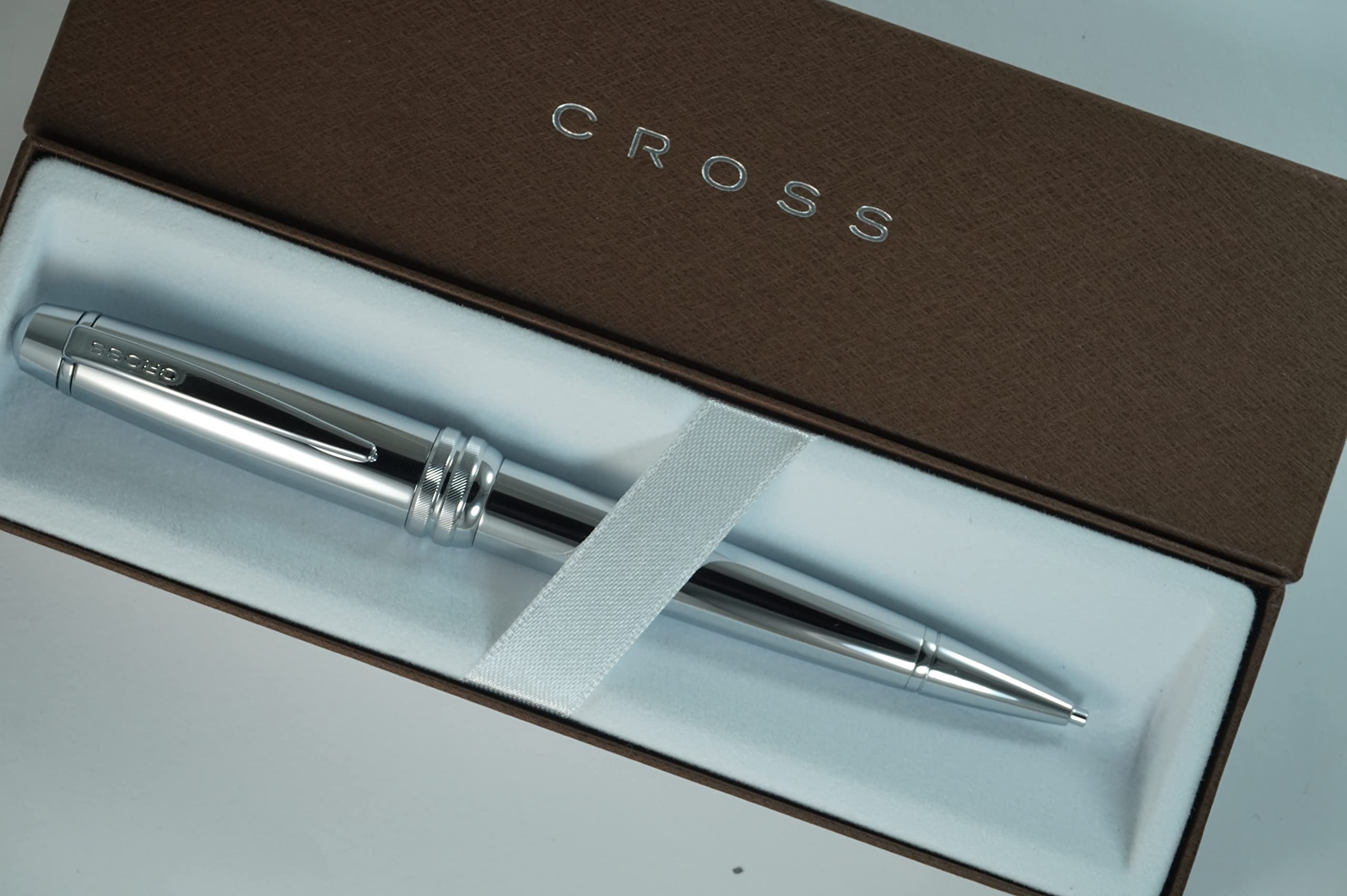 Cross Bailey - Juego de lápices de 0,7 mm de cromo pulido con corte de diamante y corte de cruz, un gran regalo para cualquier ocasión.