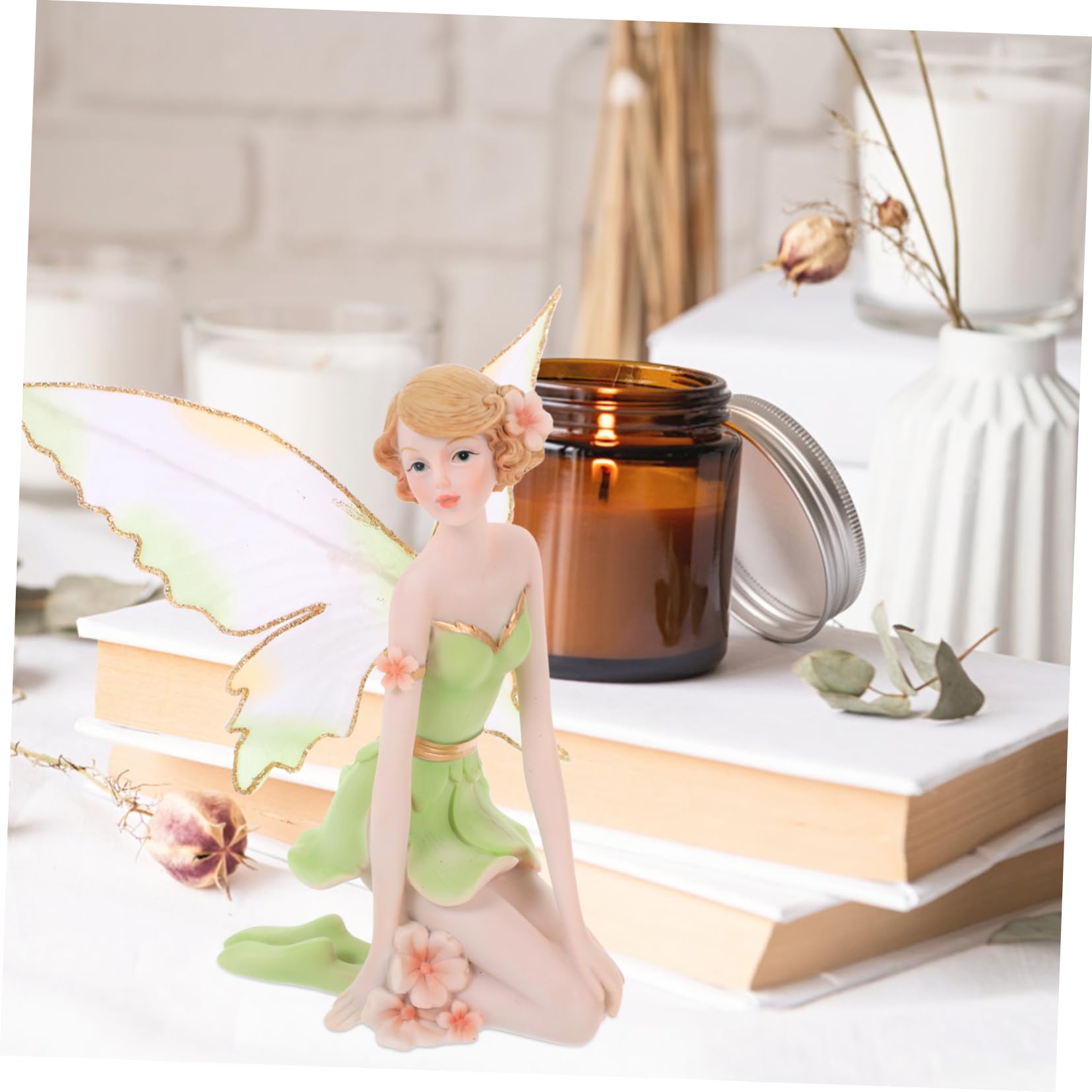 Artigianato In Resina Giardino Fata Decorazione Del Giardino Decorazione Artistica Esterno Del Cortile Ornamenti Di Angelo Elfi Art Home Decor - Foto 2