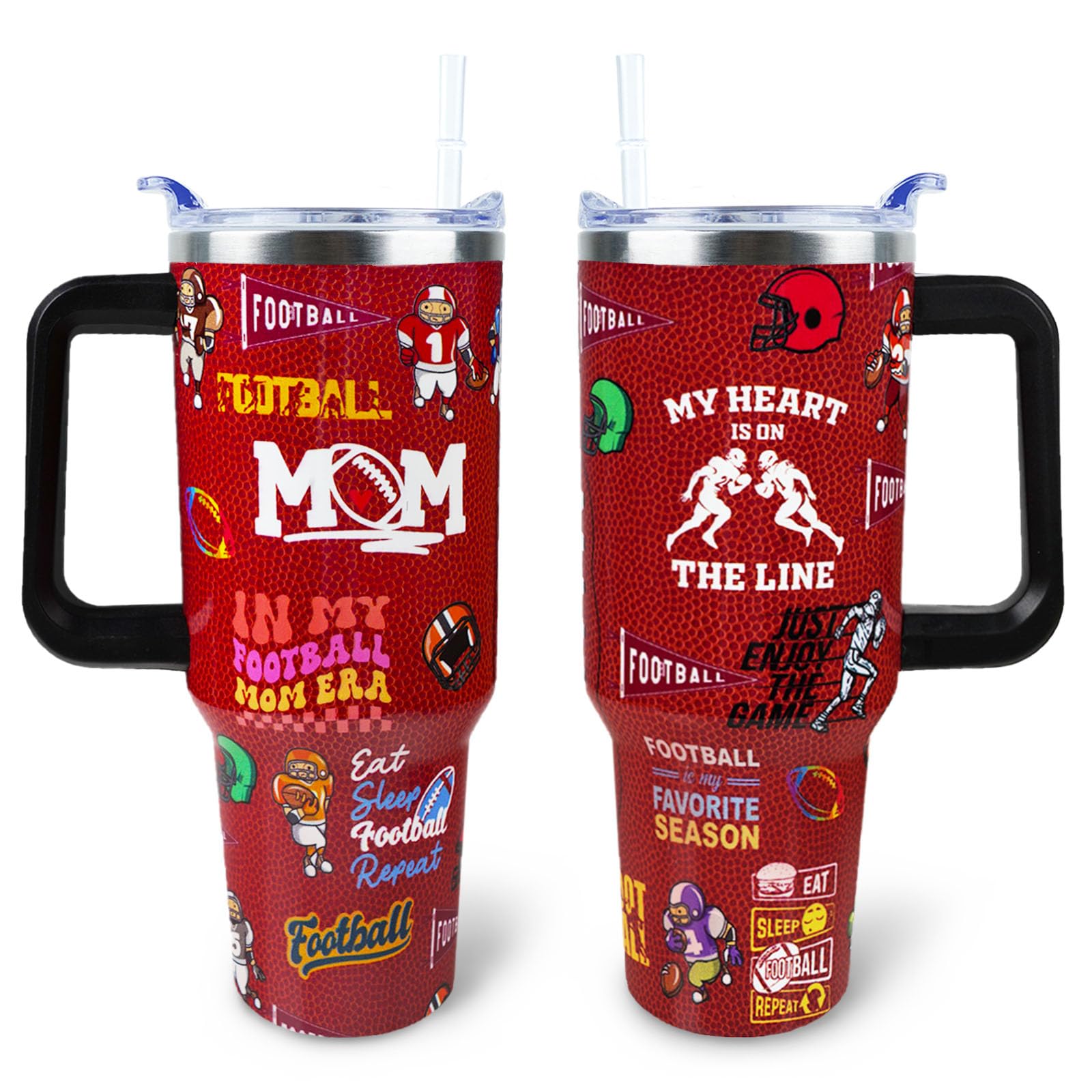 Football Mom 40 oz Tumbler