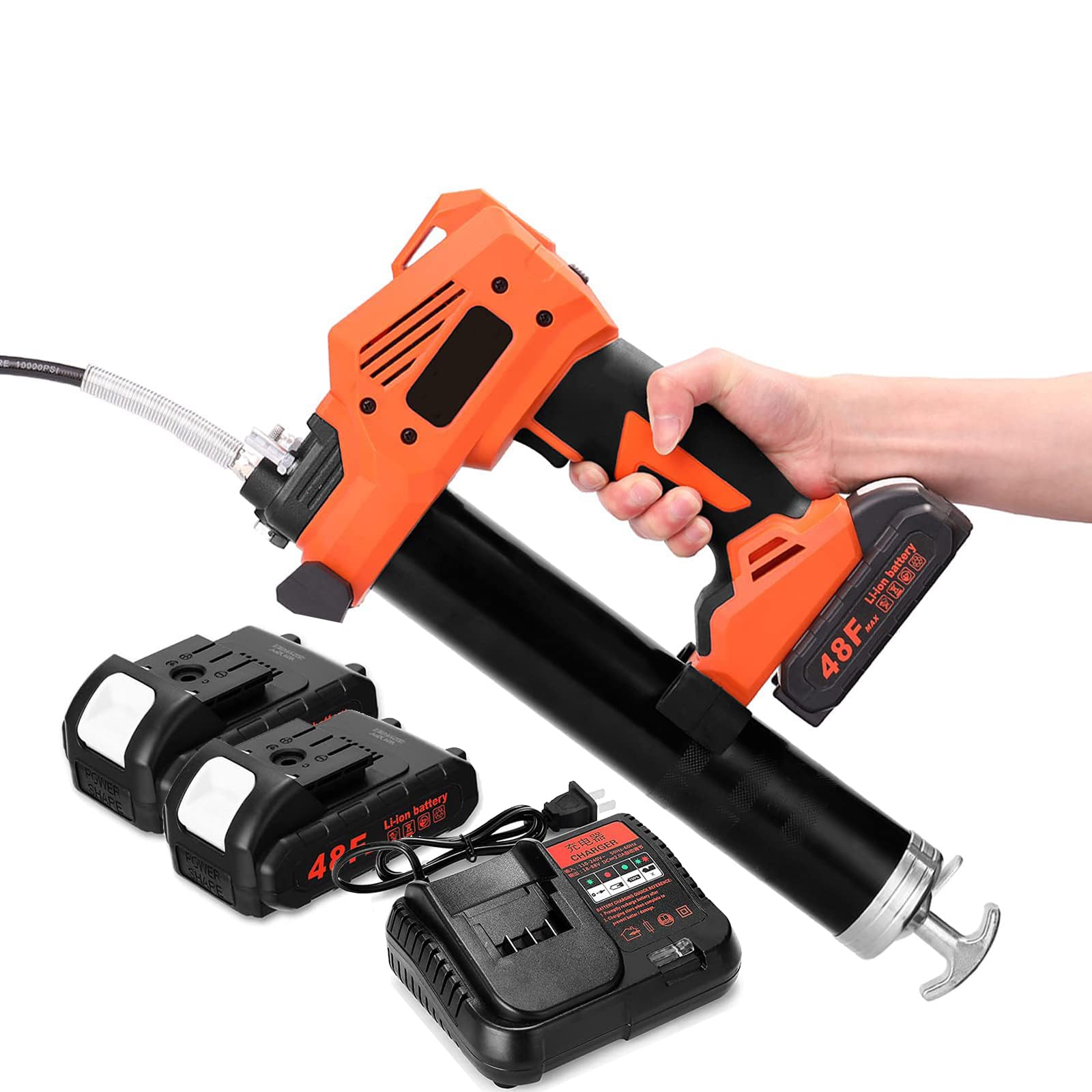 Machine à graisse sans fil 10000 PSI pour une lubrification haute pression rapide