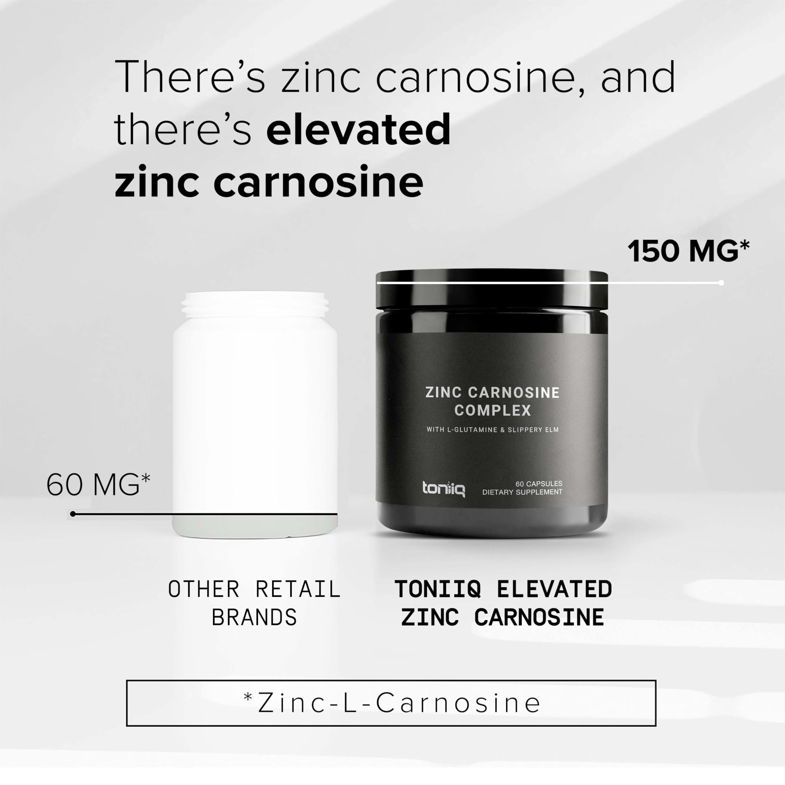 Toniiq 1000mg Triple Blend Zinc Carnosine Supplement — Amazon image 3