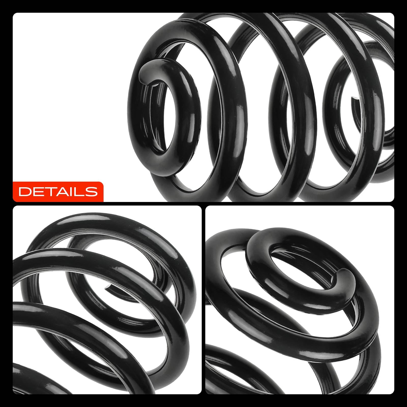 Frankberg 2x Muelles de chasis Muelles de suspensión Compatible con Serie 3 Compact E46 316 Ti 318 Ti 318td 320td 325 Ti 2001-2005 Replace# 33531095711,33531095710
