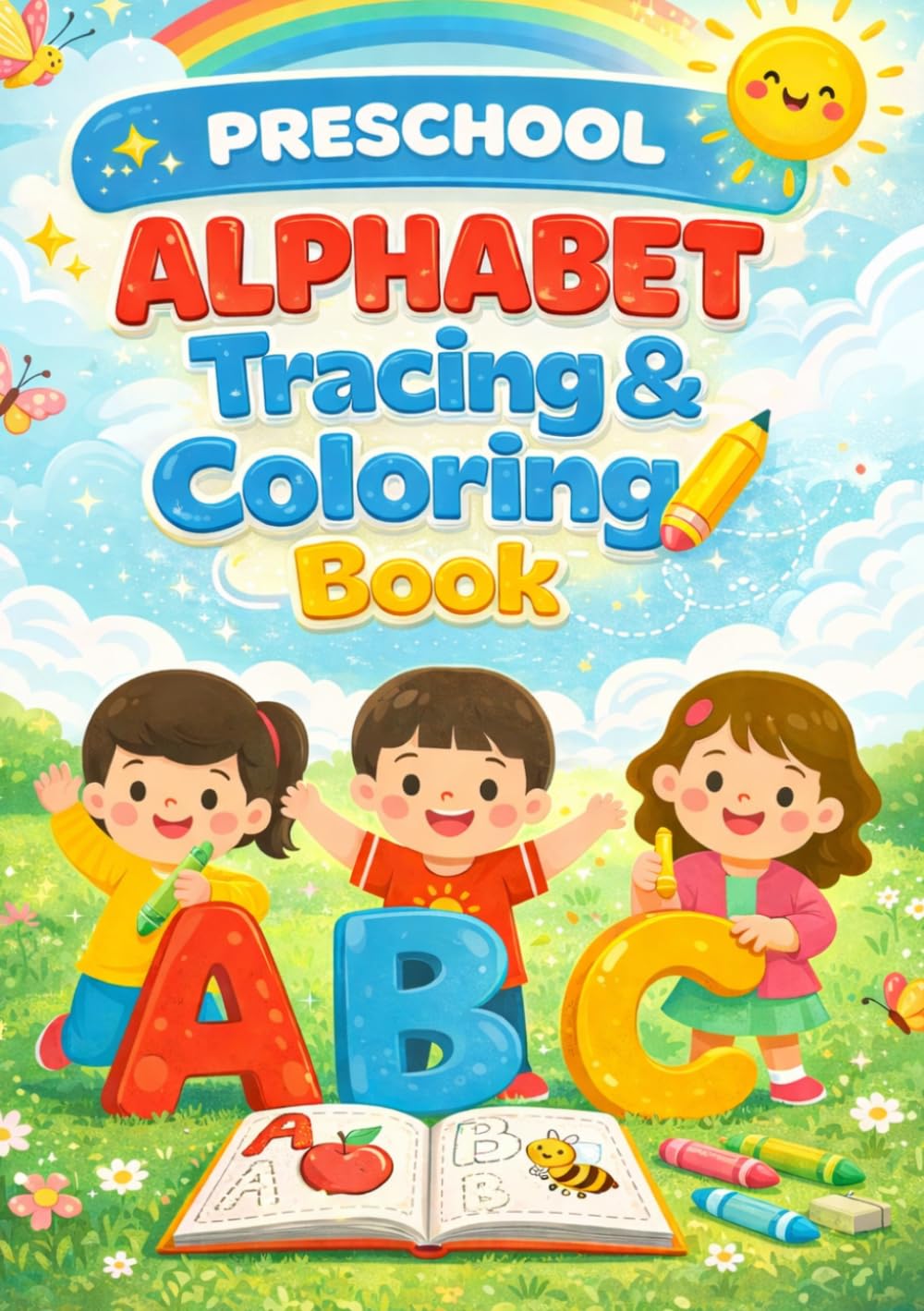 Preschool Alphabet Tracing & Coloring Book
