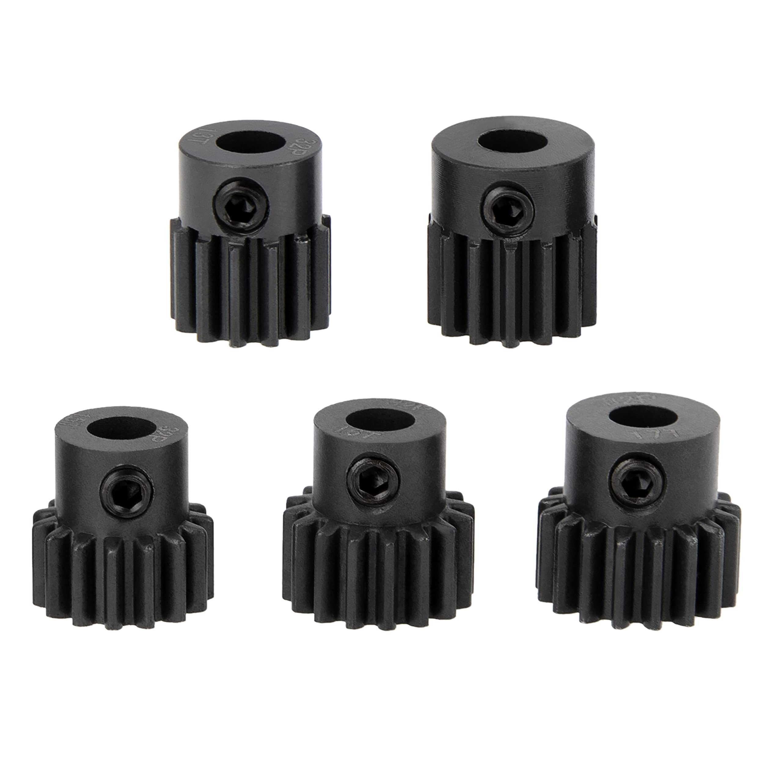 Amazon.co.jp: DKKY 5個 32DP M0.8 モーターピニオンギア メタル硬化