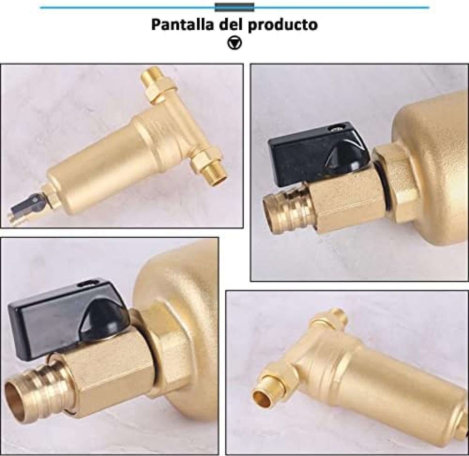 Préfiltre à eau en acier inoxydable pour tuyau d'eau de puits, système de filtre à eau chaude de 40 microns pour purification de toute la maison