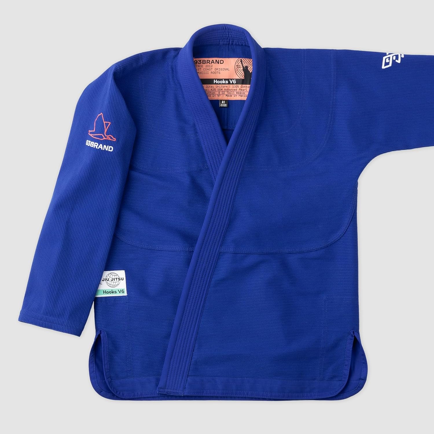 93Brand Hooks V6 Jiu Jitsu Gi (Royal Blue, A5)