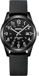 LN LENQIN Mens Watches Analog Quartz Daily Waterproof Watch with Date Large Dial Fashion Wrist Watch for Men