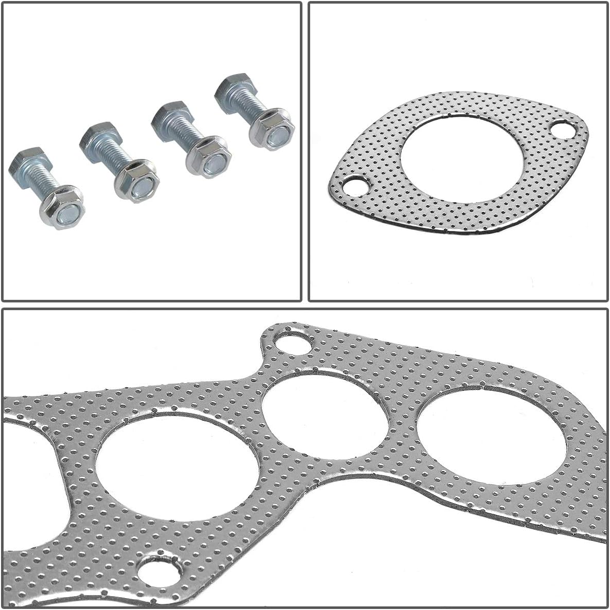 DNA Motoring GKTSET-IS250-06 Aluminum Exhaust Manifold Header Gasket Set Replacement