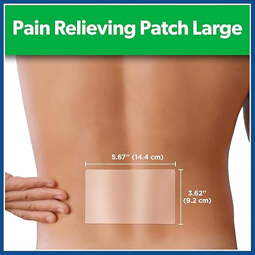 Miniatura 2 de Salonpas Parche para aliviar el dolor, grande, 6 unidades, para espalda, cuello, hombros, dolor de rodilla y dolor muscular, alivio del dolor de 8