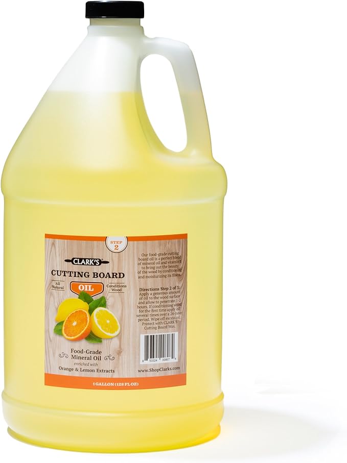 CLARK'S Chopping Board Oil 1 Gallon Food Grade Mineral Oil for