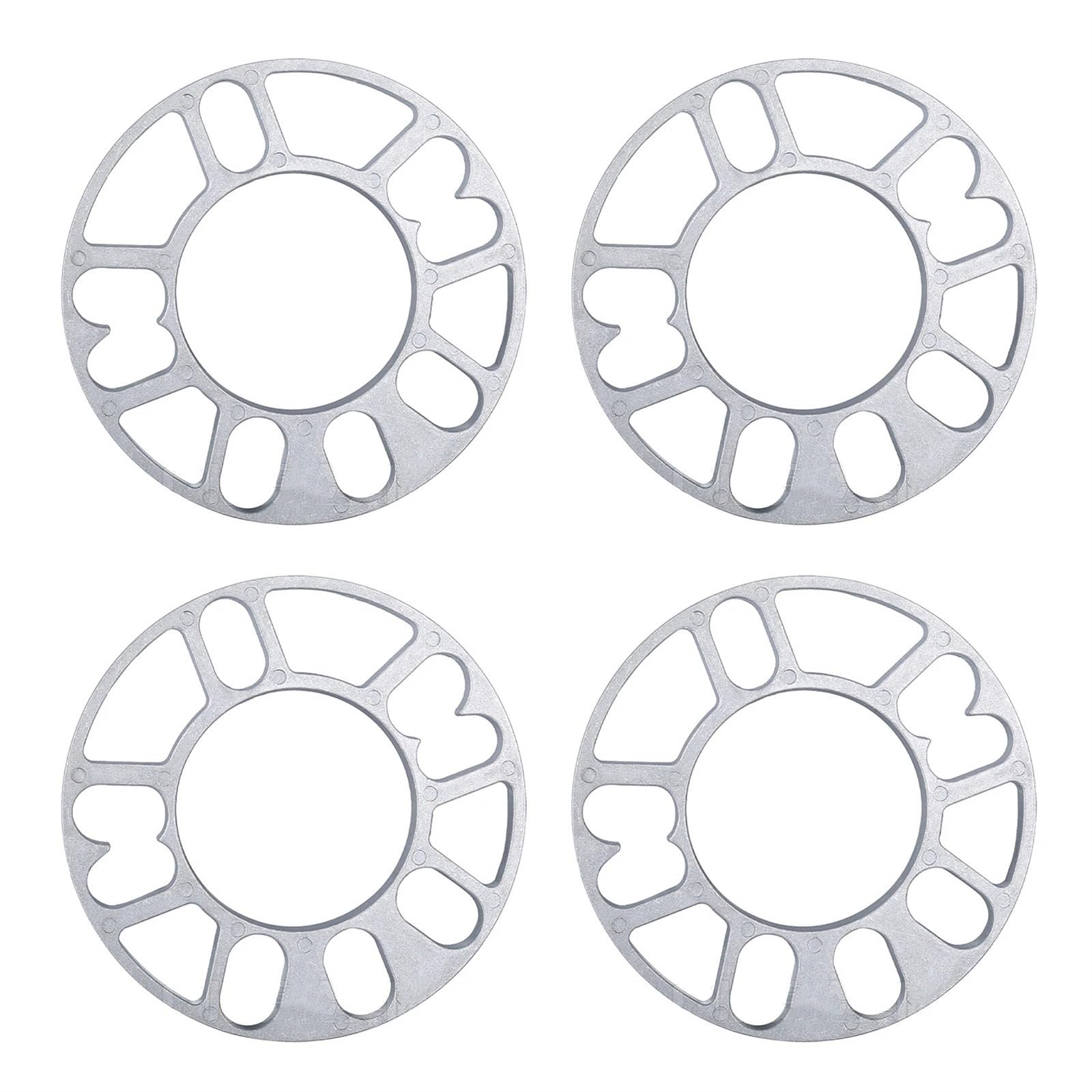 Adaptateurs de roue Entretoises de roue d'adaptateur universel 4 pièces 5 pour plaque goujon piste modifiée voiture 5mm 8mm 10mm pour joints moyeu ET alliage d'aluminium élargi(10mm)