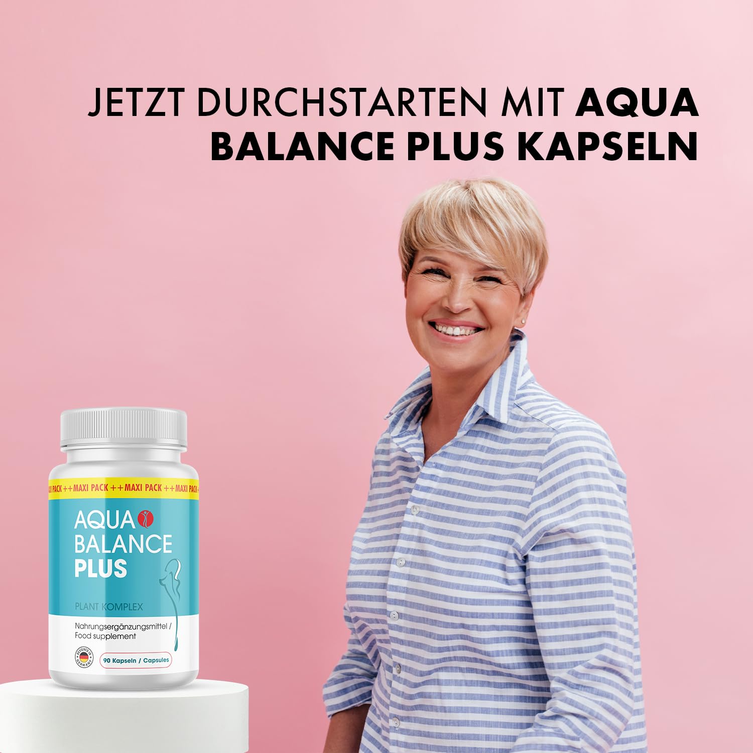 Aqua Balance Plus Kapseln | Ihr idealer Beigleiter | Reich an Apfelessigpulver | 90 Kapseln