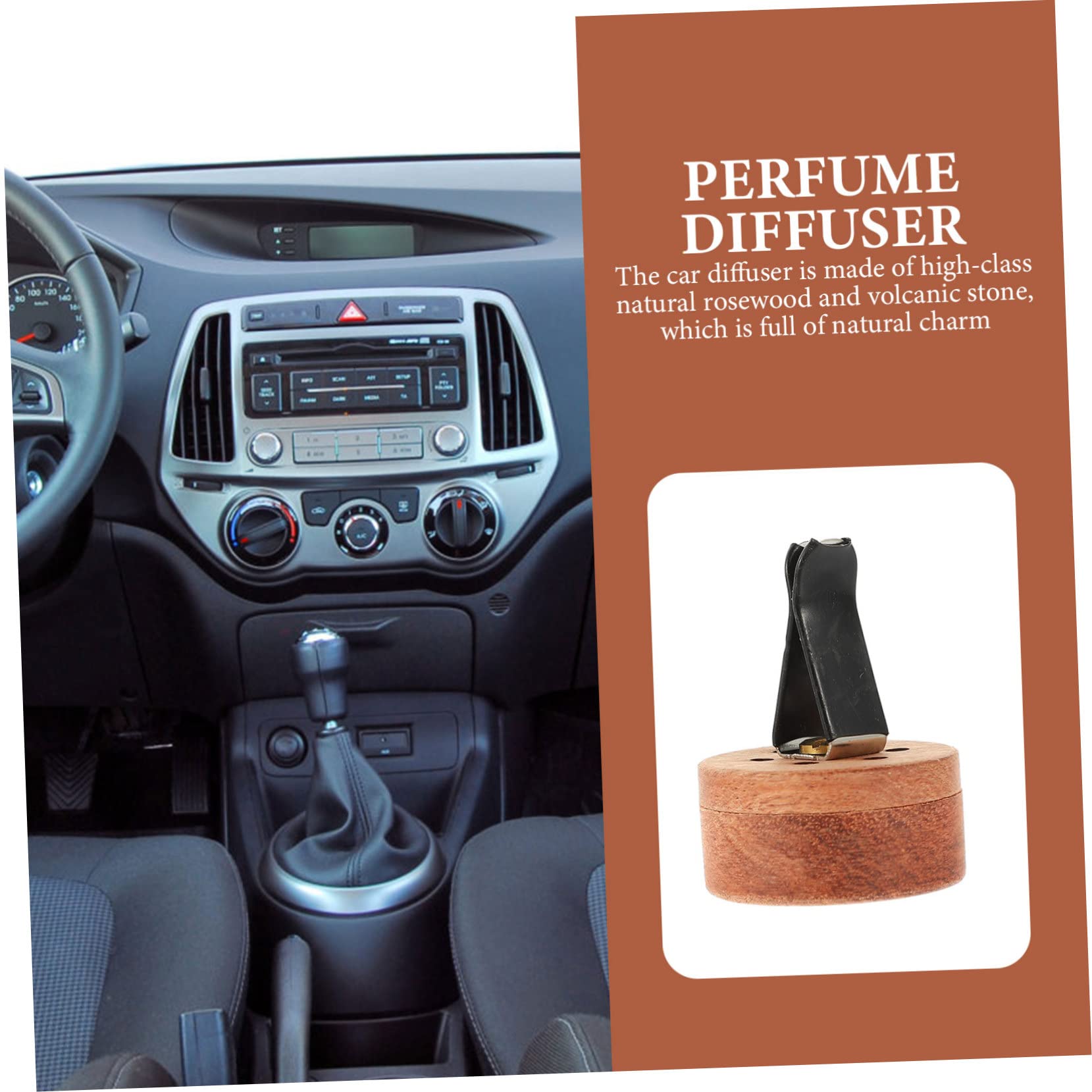 Beaupretty 6piezas Difusor De Esencias para Coche Decoración Aromática para Dormitorio y Portátil y Elegante