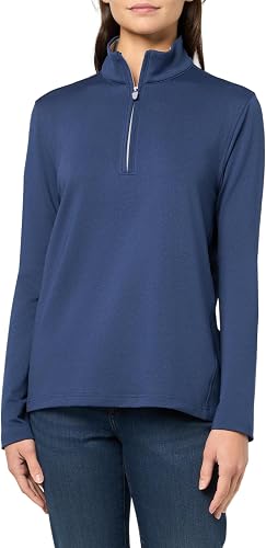 Brooks Brothers KNT PERF Half Zip Navy Heather