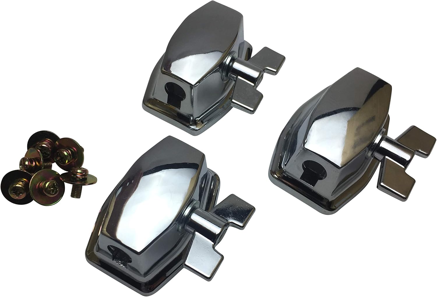 Tom/Floor Tom Leg Mount Bracket ROSS Percussion (3 Pack, Chrome)