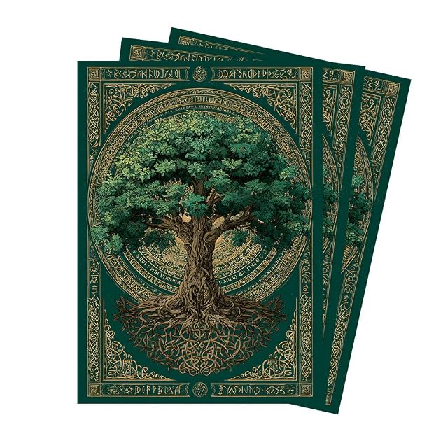 TCG/MTG - 100 fundas para tarjetas, parte frontal transparente, fácil de barajar, a prueba de desgarros, tamaño estándar, fundas de arte mate para OCG CCG DTCG PTCG (4)