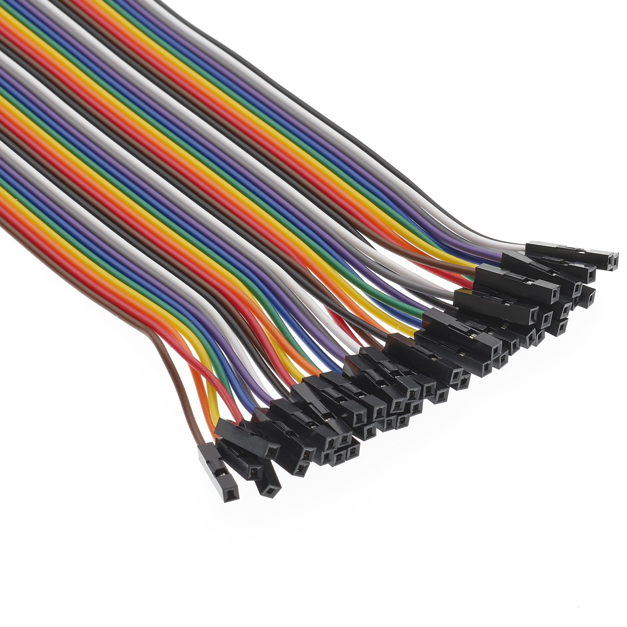 Cavi Jumper Femmina a Femmina 20cm - Cavi 40 Pin F2F per Breadboard Compatibili con Arduino e Connettori Dupont.
