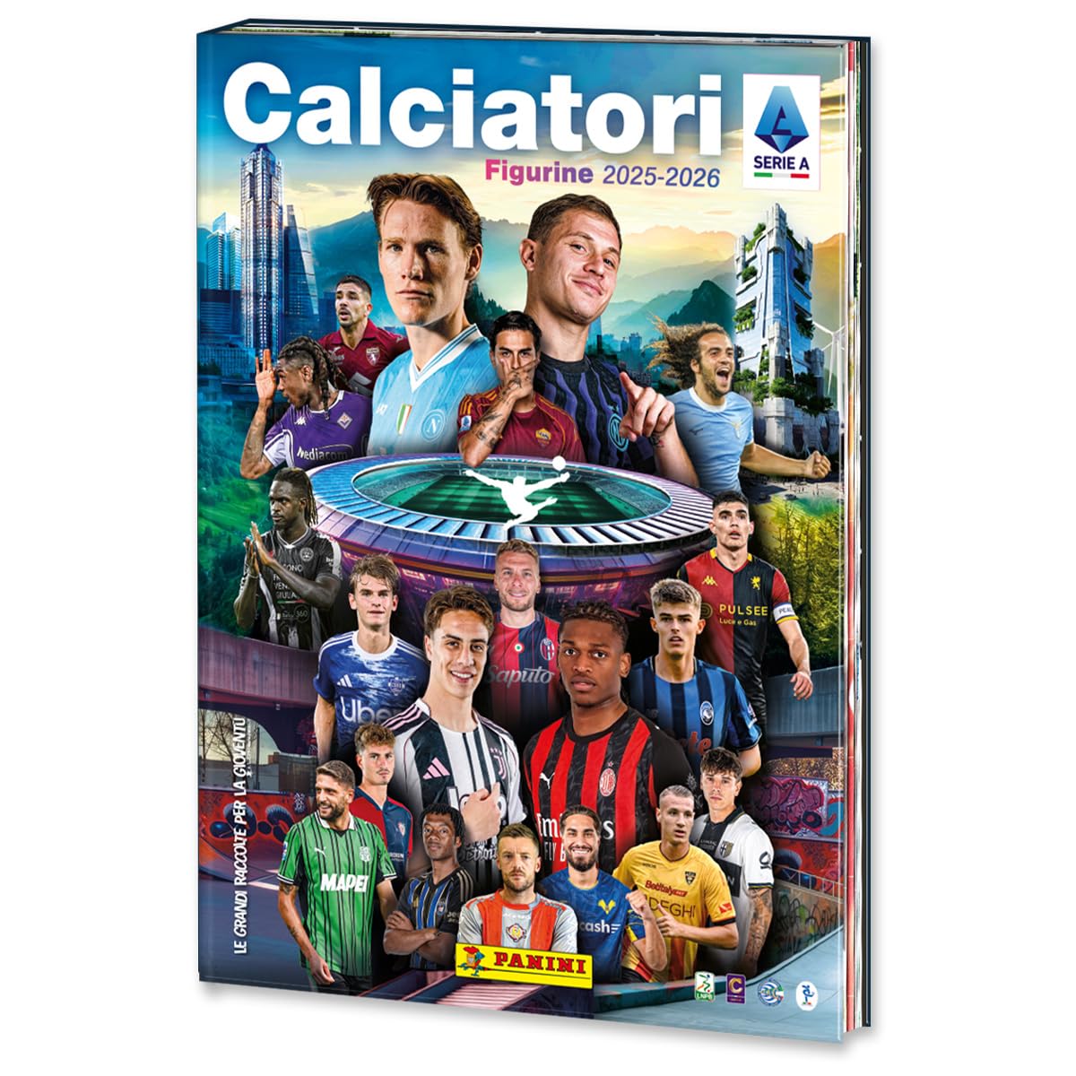 Calciatori Panini 2025-2026 Cofanetto con Album Cartonato e 5 Bustine