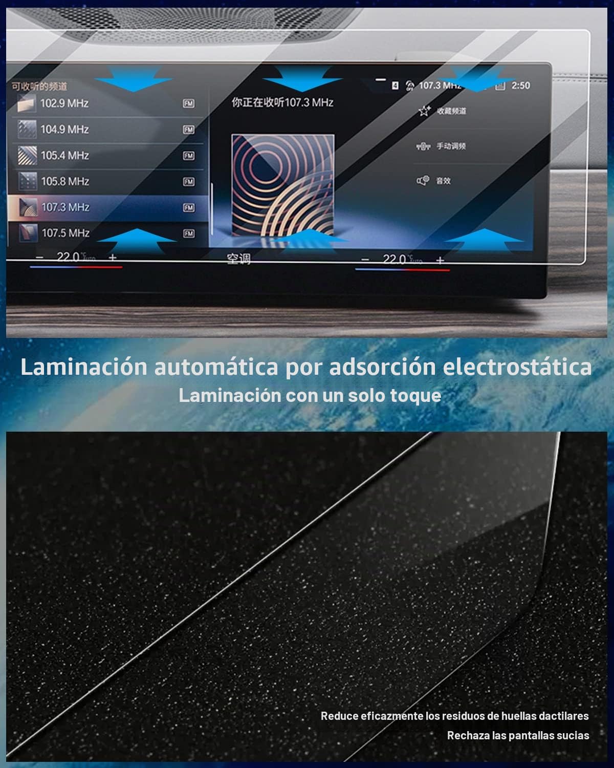 Protector de pantalla de cristal templado para BMW Series 3/4/5 G20 G30 G60 X3 X5 X6 X7 iX i3 i4 i7 M3 M4 (2022-2025), pantalla de instrumentos digital y pantalla táctil GPS (No para X1/iX1)