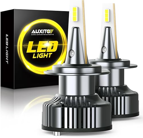 Miniatura 1 de AUXITO Bombillas LED H7 mejoradas, 500% de brillo, 80 W, 16000 lm, chips LMP blanco frío de 6500 K, bombillas LED H7ll de repuesto para Jetta