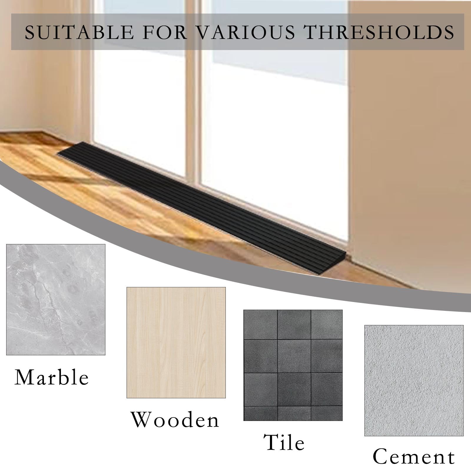 XUEJITECH Threshold Ramps for Doorways, 0.4