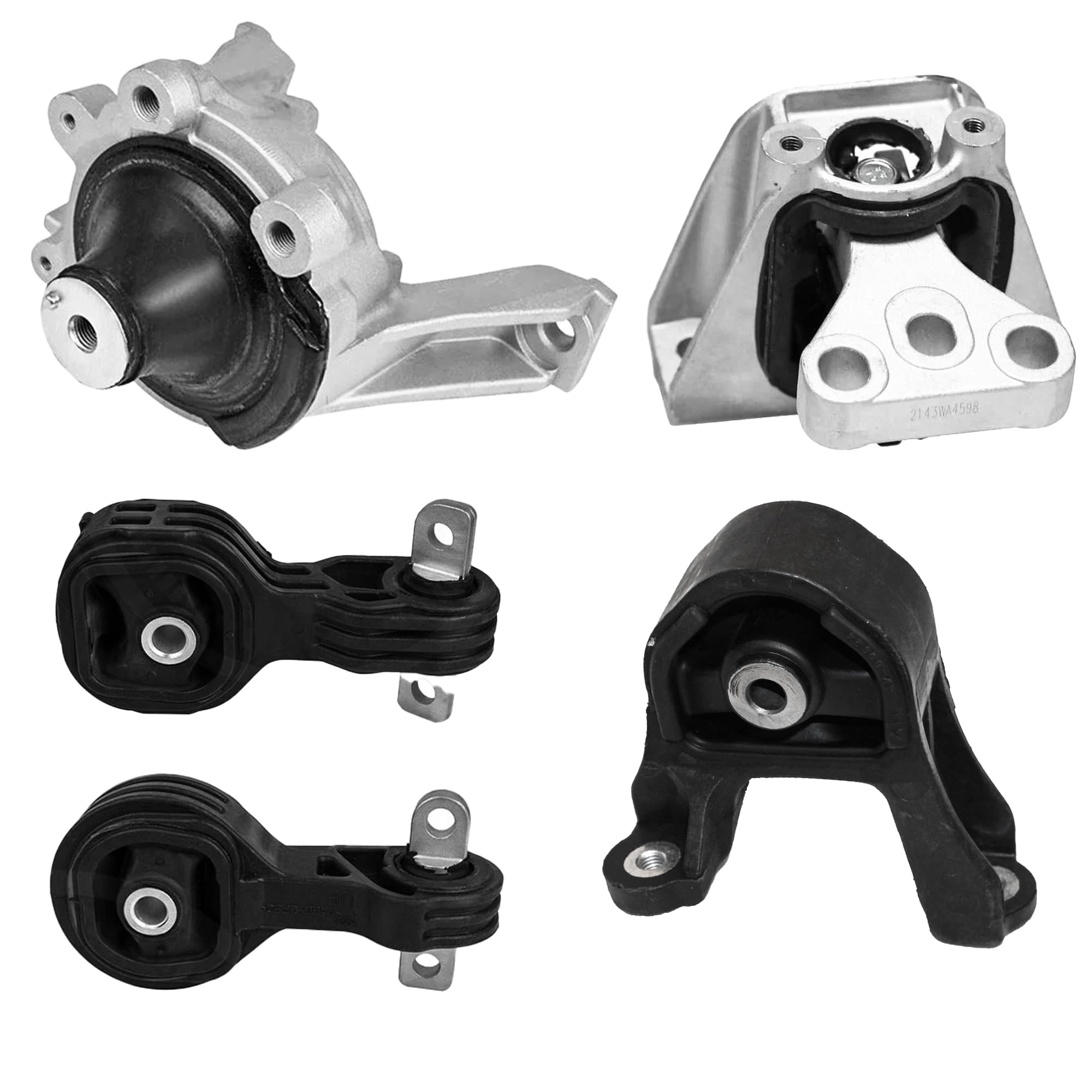 Front & Rear Engine Mount Kit Motor Mount | Compatible with 2007-2011 Honda CR-V L4 2.4L Front & Rear Engine Motor Mount