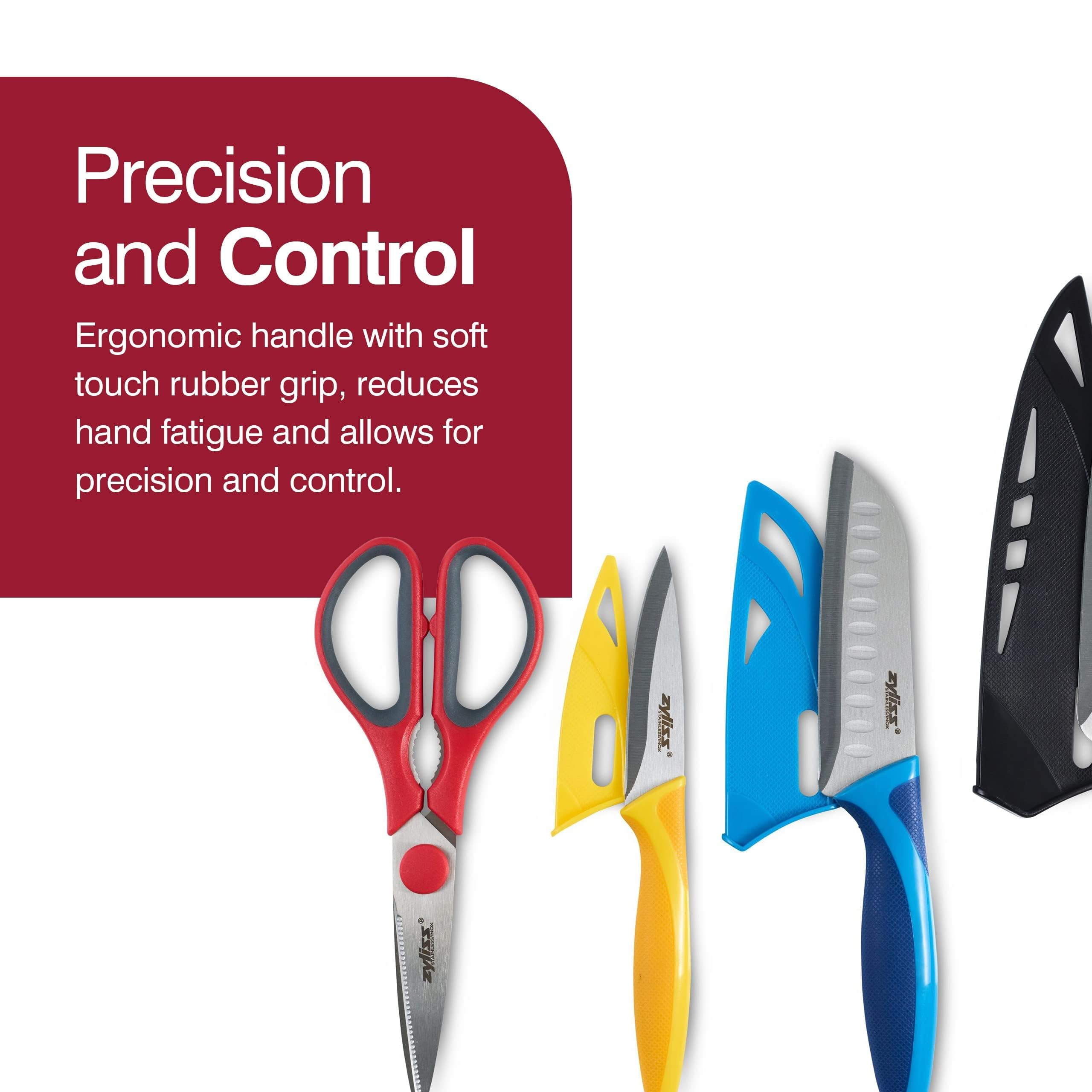 ZYLISS 4 Piece Value Knife Starter Set with Sheath Covers