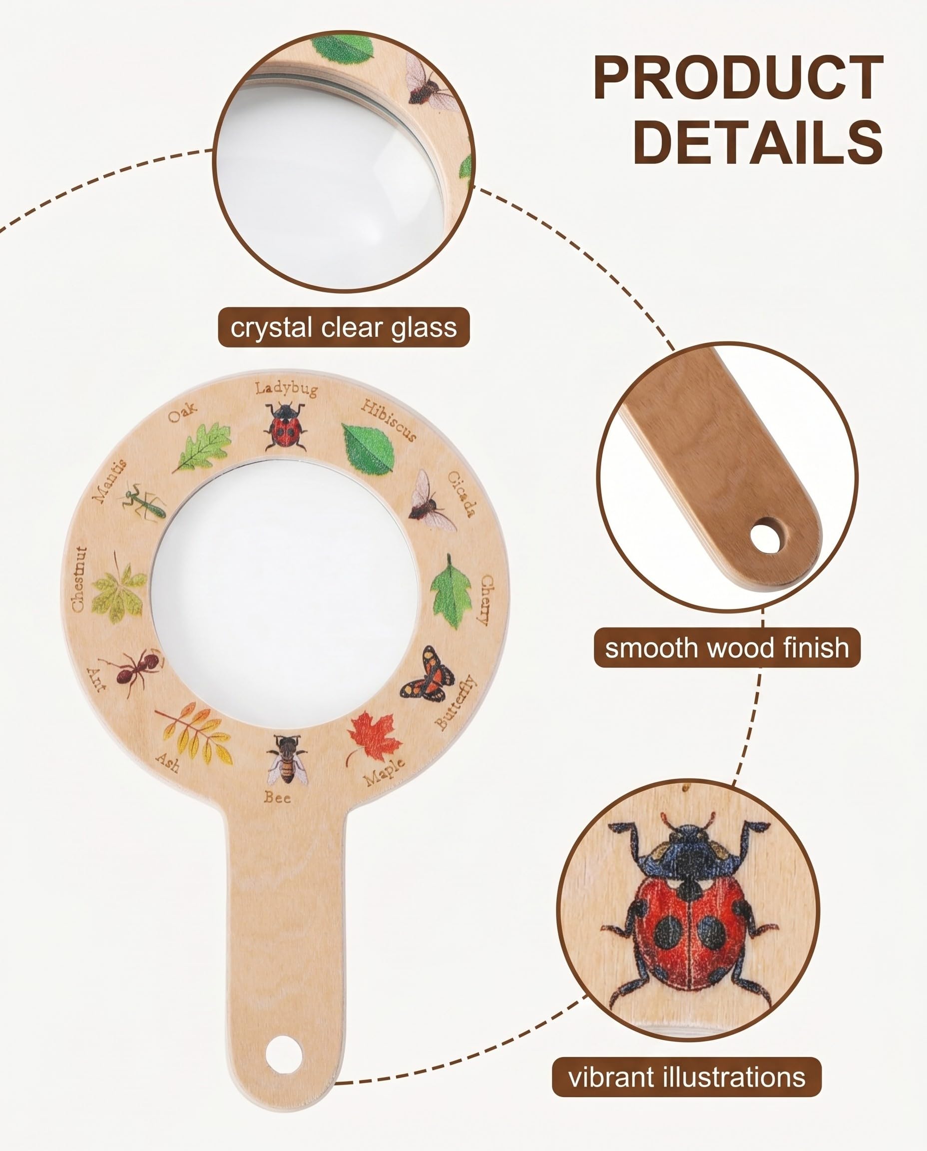 Lente D'ingrandimento Esplorativa Per Bambini Lente D'ingrandimento Portatile Scientifica Giocattolo Per Bambini Di Scoperta Visiva