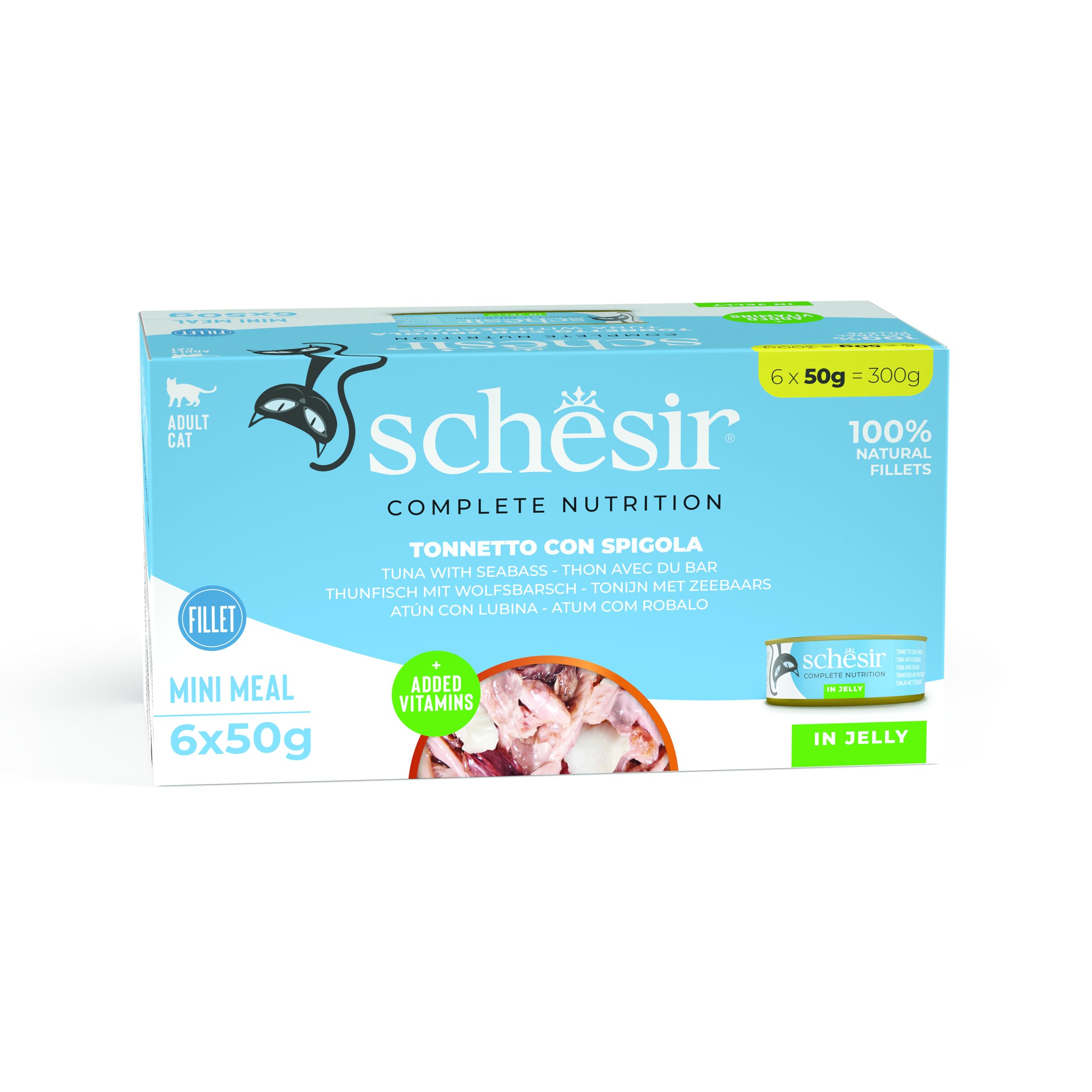 Cat Multipack Can Tuna with Seabass-6x50g