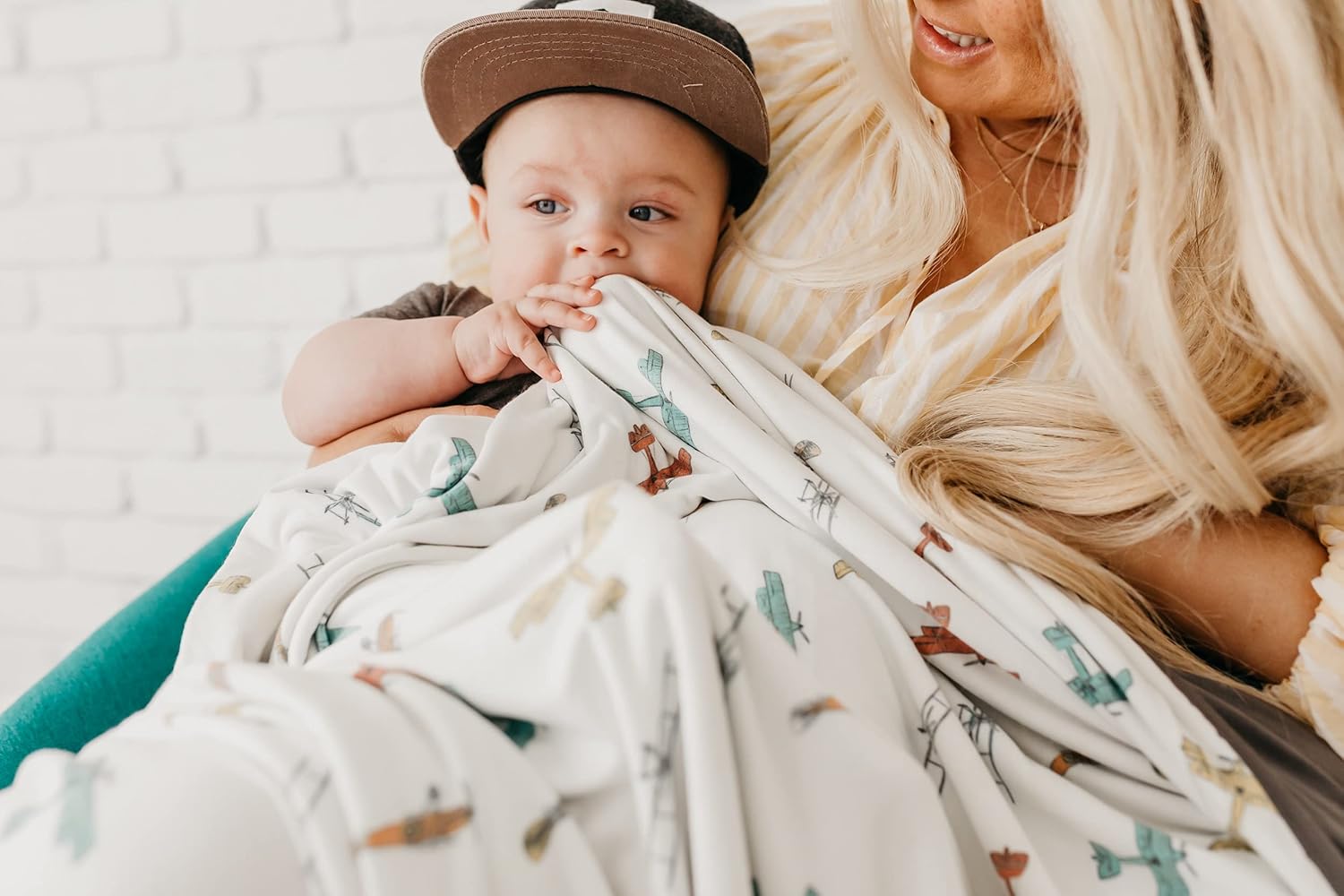Copper Pearl Ace Jumbo 3-Layer Baby Blanket: Soft Quilt for Boys & Girls | Breathable, Cozy Toddler Blanket | Newborn Quilt | 46x46 Premium Polyester/Rayon