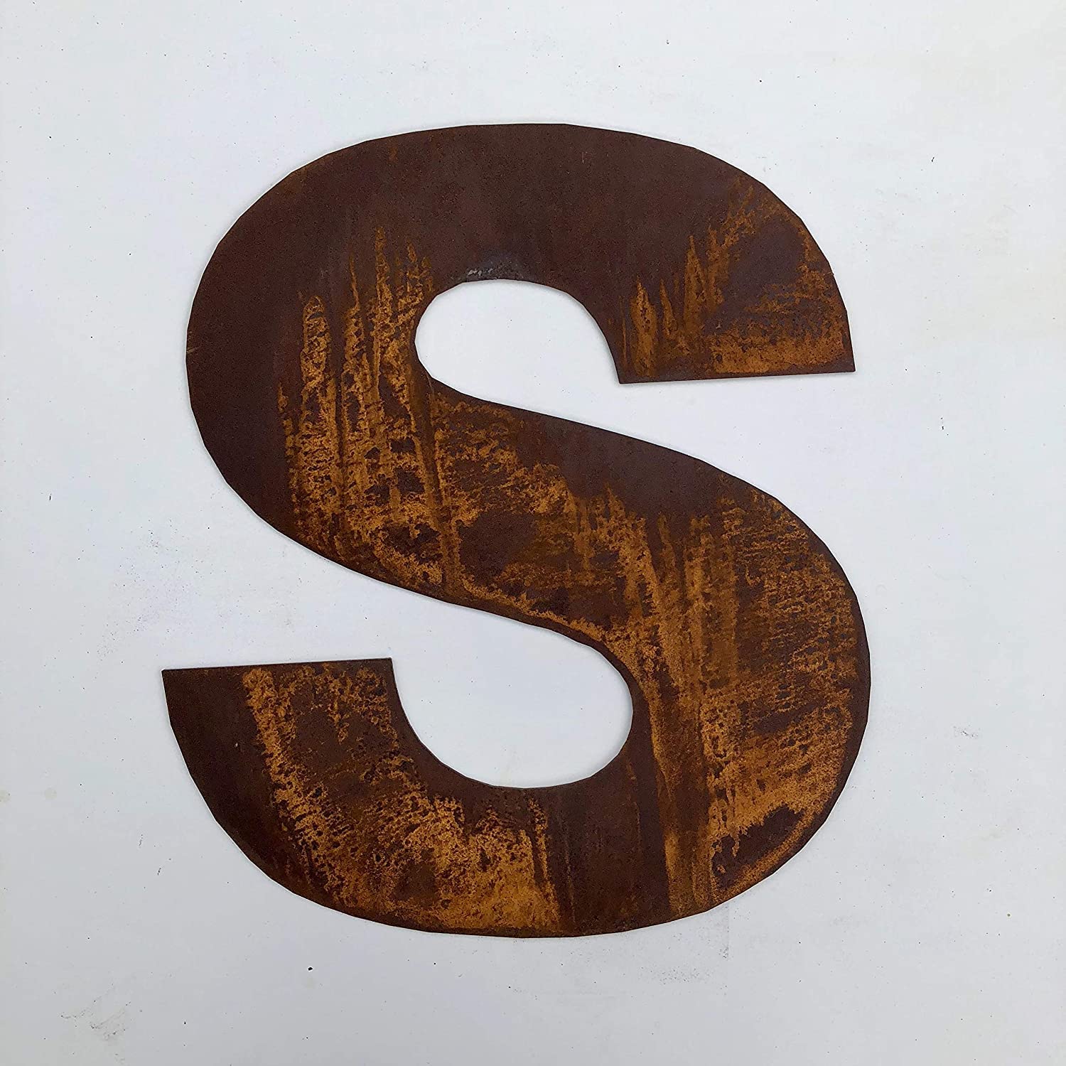 Rustic Warehouse Norfolk 12″ Rusty Fat Font Metal Letters A–Z & 0–9
