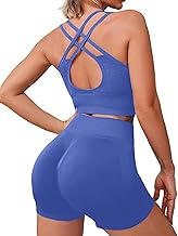 HANERDUN Women's 2-Piece Set for Fitness, Yoga, Jogging, Summer Clothing