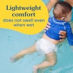 Charlie Banana Reusable Swim Diaper, Washable, with Easy On and Off Snaps for Baby Girls Boys, Soft and Snug Waterproof Fit to Prevent Leaks - Hello Sunshine, Size M (16-28 lbs)