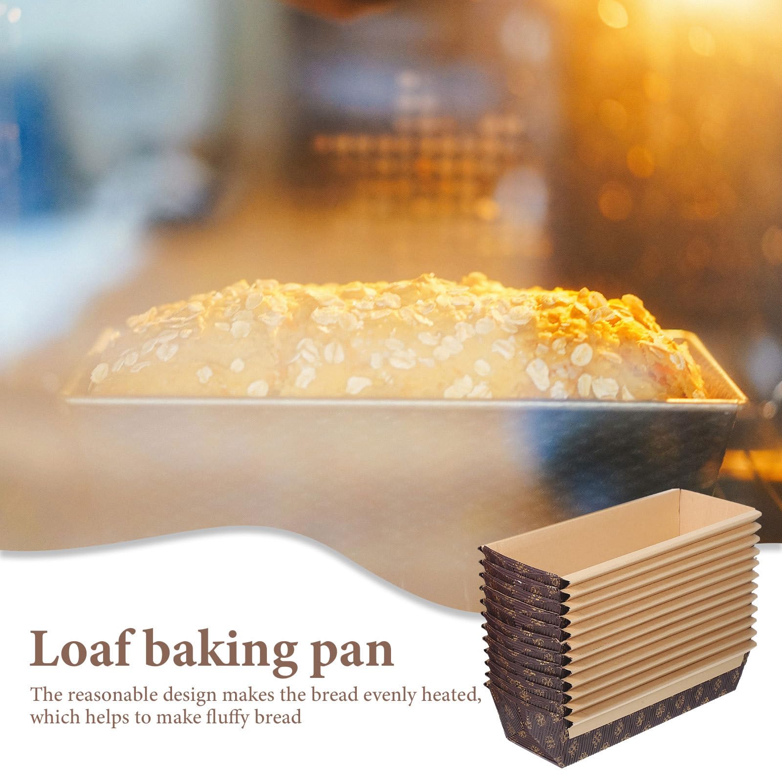 ibasenice Lot de 25 Moules à Cake Rectangulaires en Papier Jetable, Résistants la Chaleur Jusqu'à 220°C, 21.5X10X5Cm, Conçus Pâtisserie Lors d'Événements Festifs et Réunions