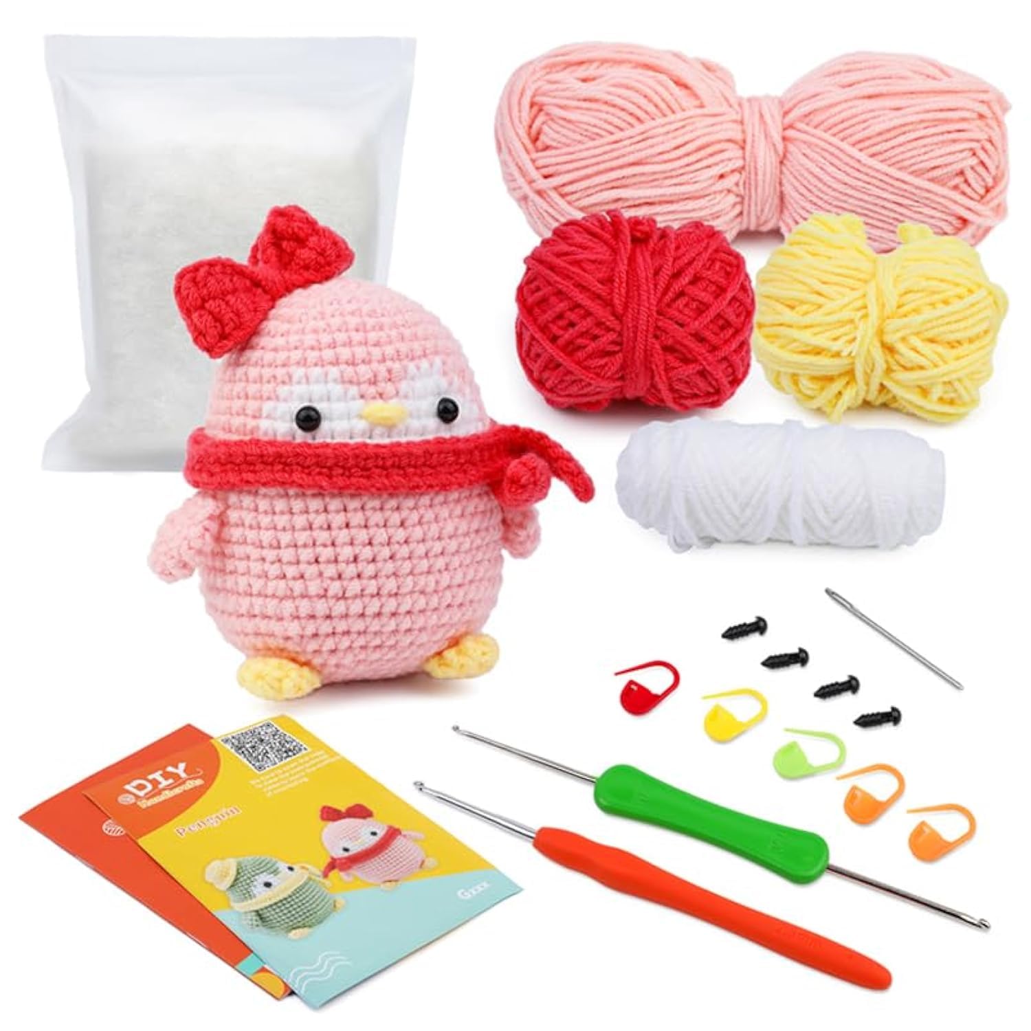 Crochet Kit for Beginners Crochet Animal Kit with Crochet Yarn