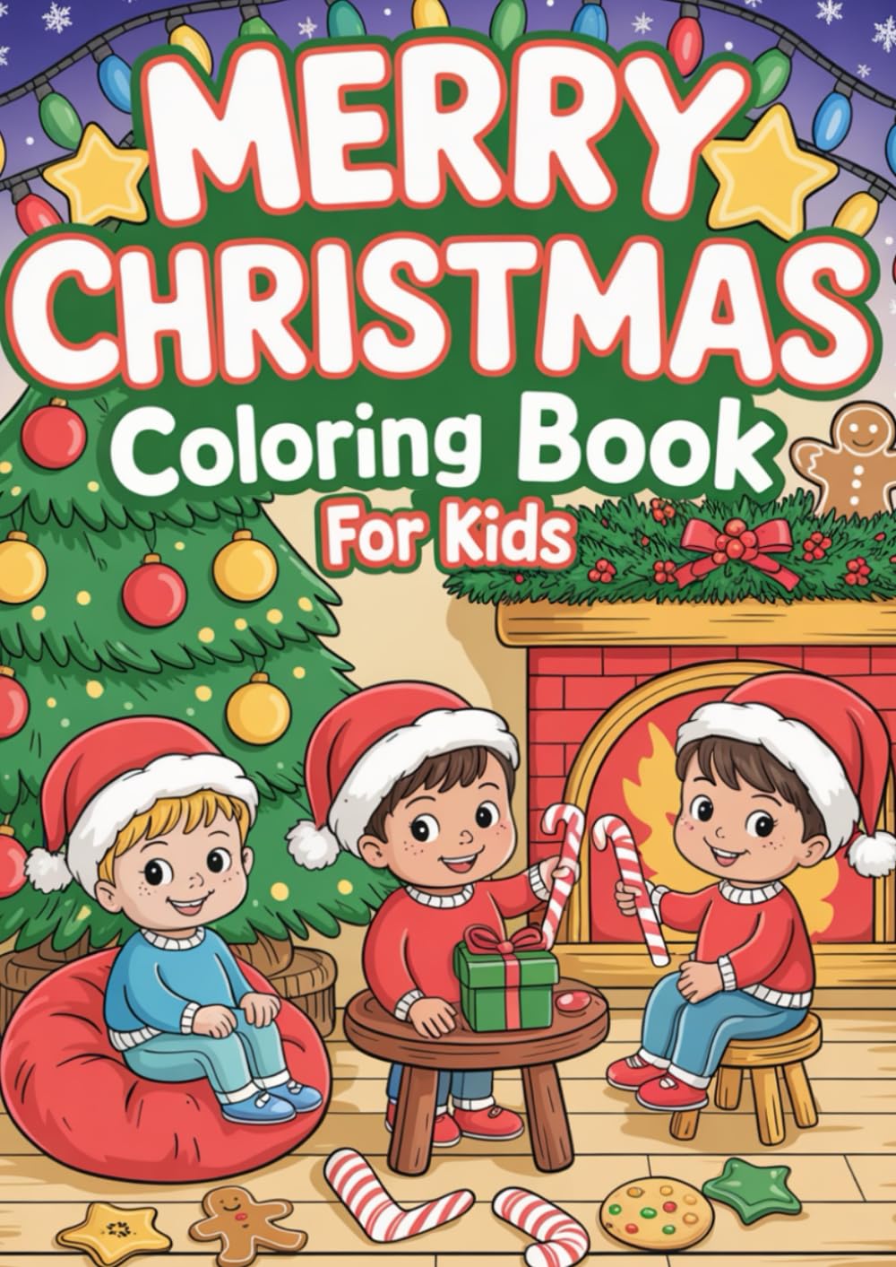 Merry Christmas Coloring Book Kids