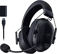 Razer BlackShark V2 HyperSpeed Wireless Gaming Headset: 280g Ultra-Light, THX Spatial Audio, 70Hr Battery, Bendable Mic - Black