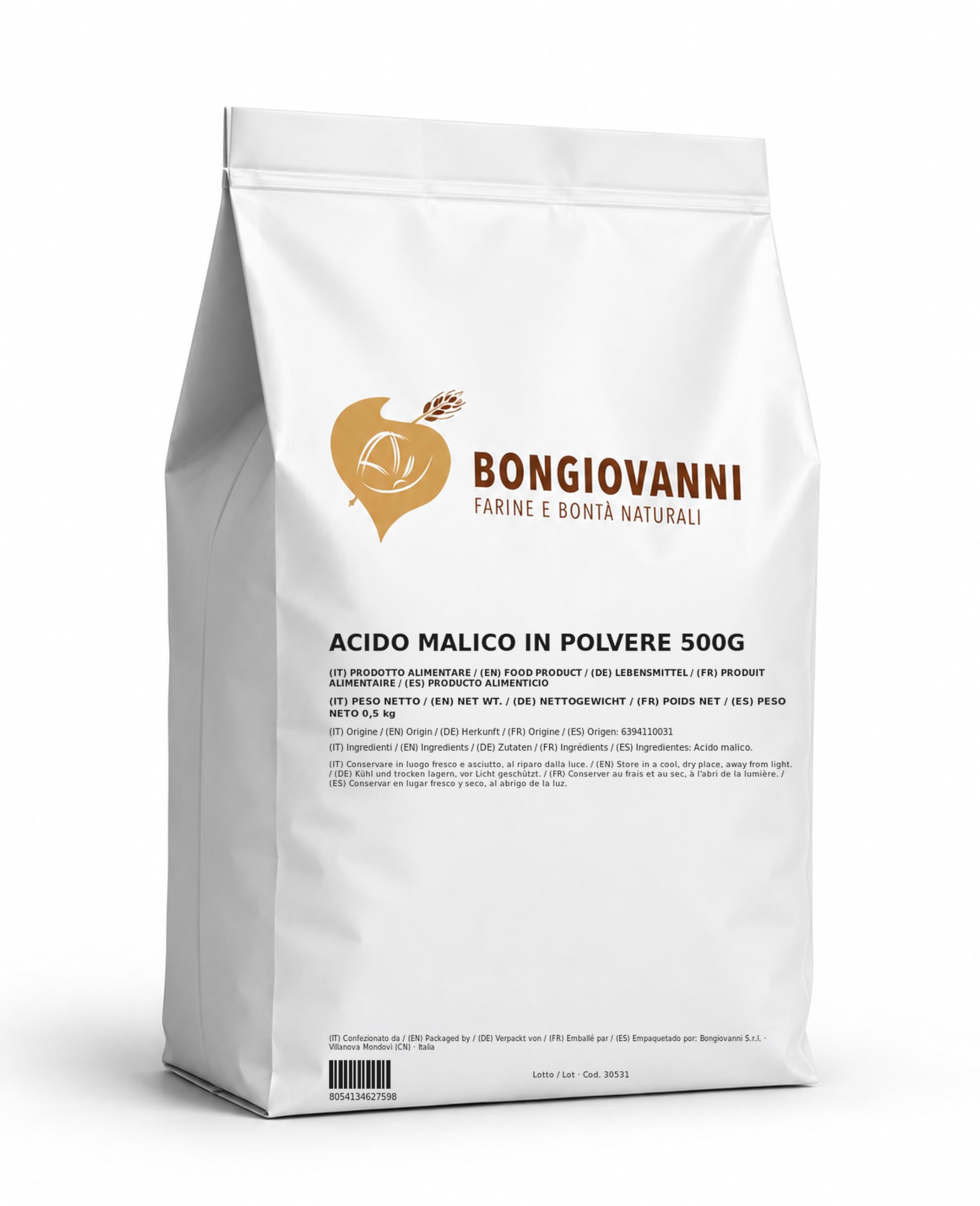 Acido Malico in Polvere 500g