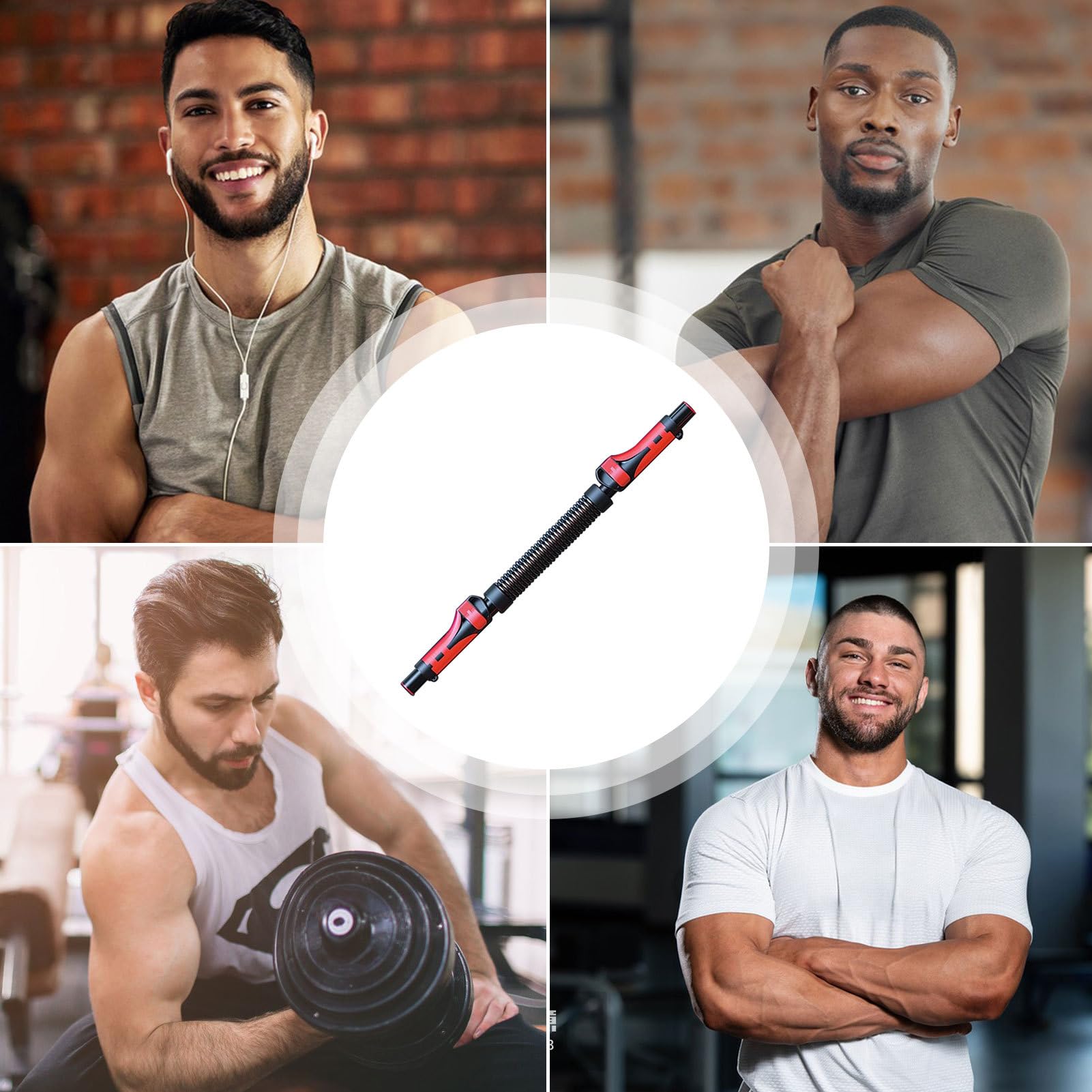 Ejercitador de brazos para hombres, fortalecedor de brazos, expansor de pecho ajustable, equipo de entrenamiento de brazo, ejercitador de brazos, equipo de gimnasio en casa