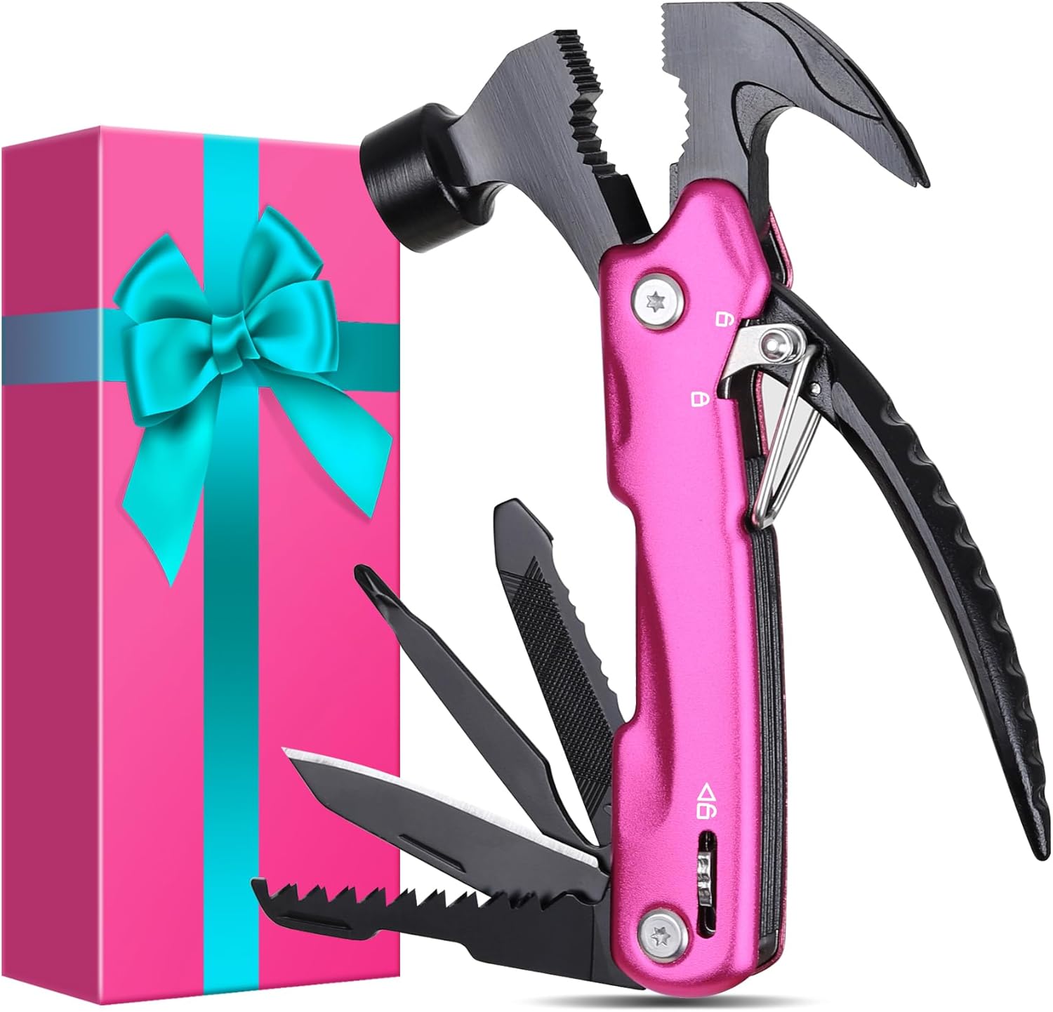 Mothers Day Gifts for Mom Wife Women – Mothers Day Gifts from Daughter Son, Stocking Stuffers for Women – Birthday Gift for Woman, Sister, Woman Gift for Christmas – Christmas P’ink Hammer Multitool Mothers Day Gifts for Mom Wife Women – Mothers Day Gifts from Daughter Son, Stocking Stuffers for Women – Birthday Gift for Woman, Sister, Woman Gift for Christmas – Christmas P’ink Hammer Multitool