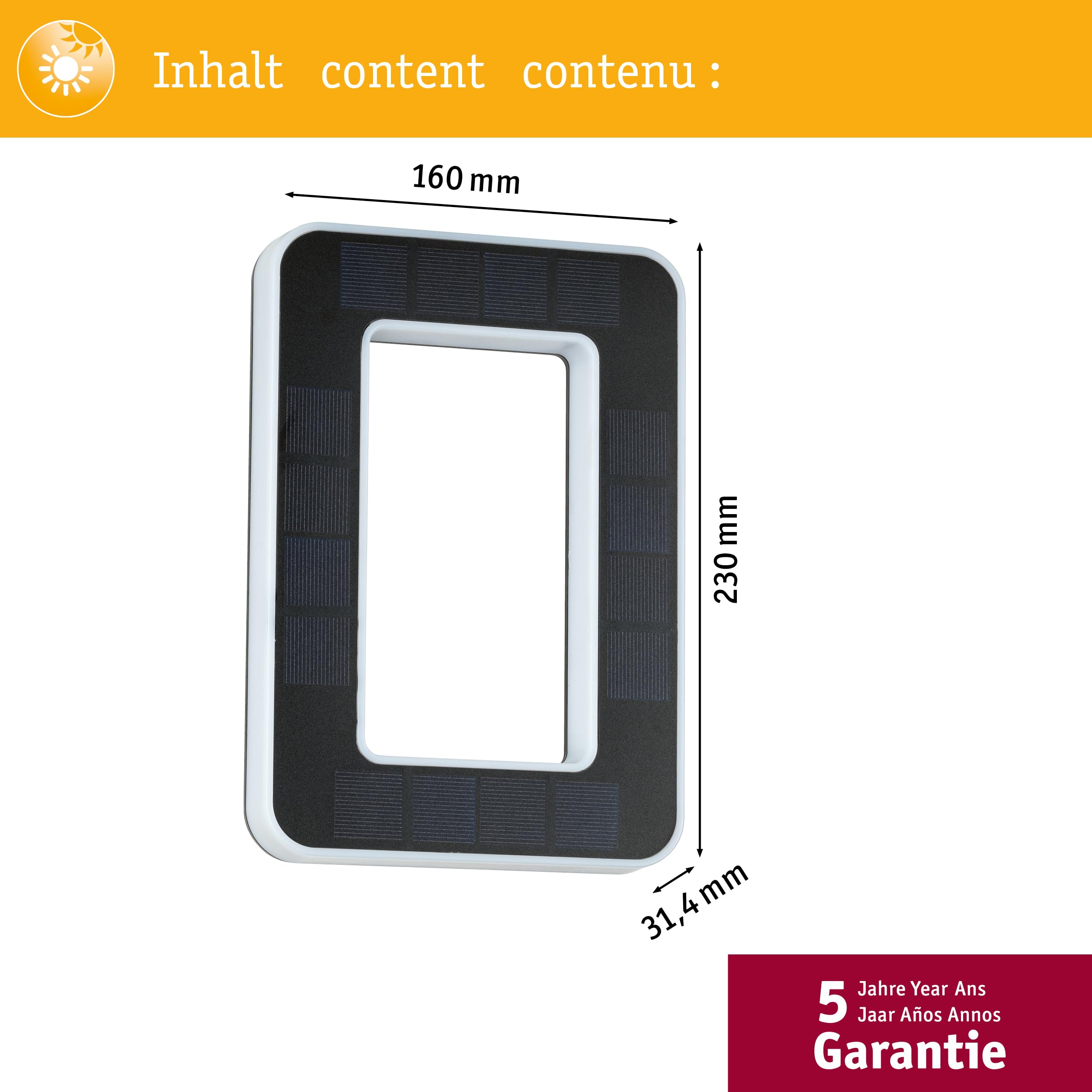 Paulmann 79851 LED Solar Hausnummer 10 IP44 Warmweiß Akku wechselbar incl. 1x0,2 Watt Solarleuchte Schwarz Solarlampe Kunststoff Solarlicht 3000 K