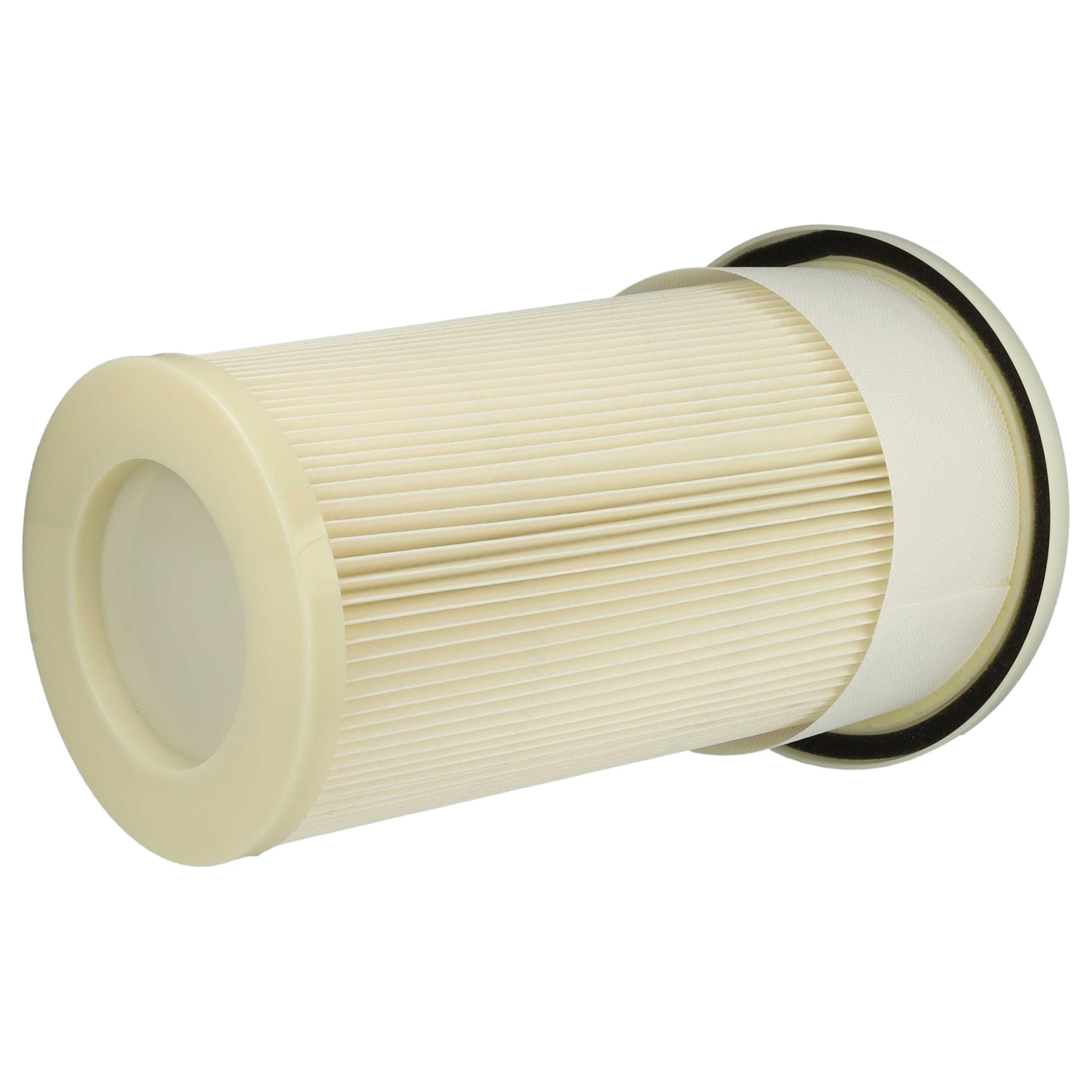 vhbw 2x Faltenfilter kompatibel mit Dustcontrol DC 2700c | 2700i, 2800, 1800, 2900 eco Staubsauger - Patronenfilter, Weiß - Ersatz für Dustcontrol 42029