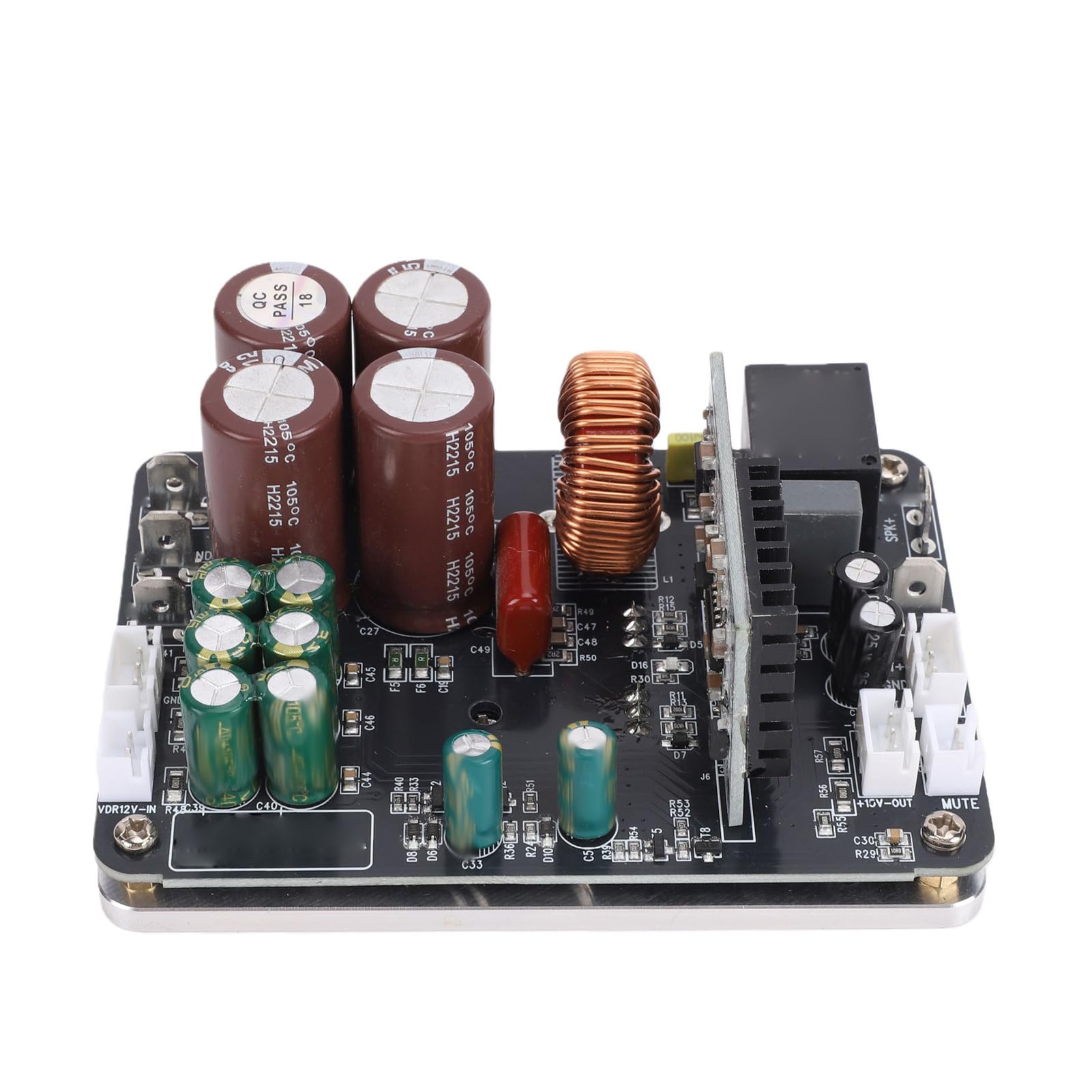 Hyuduo Płyta Wzmacniacza Audio HiFi Moduł Mono Klasy D 700W 4Ω 380W 8Ω 10 Hz-35 KHz z Podwójnym Zasilaniem Ochrona Termiczna dla Domowego Samochodowego Przemysłowego Sprzętu Audio