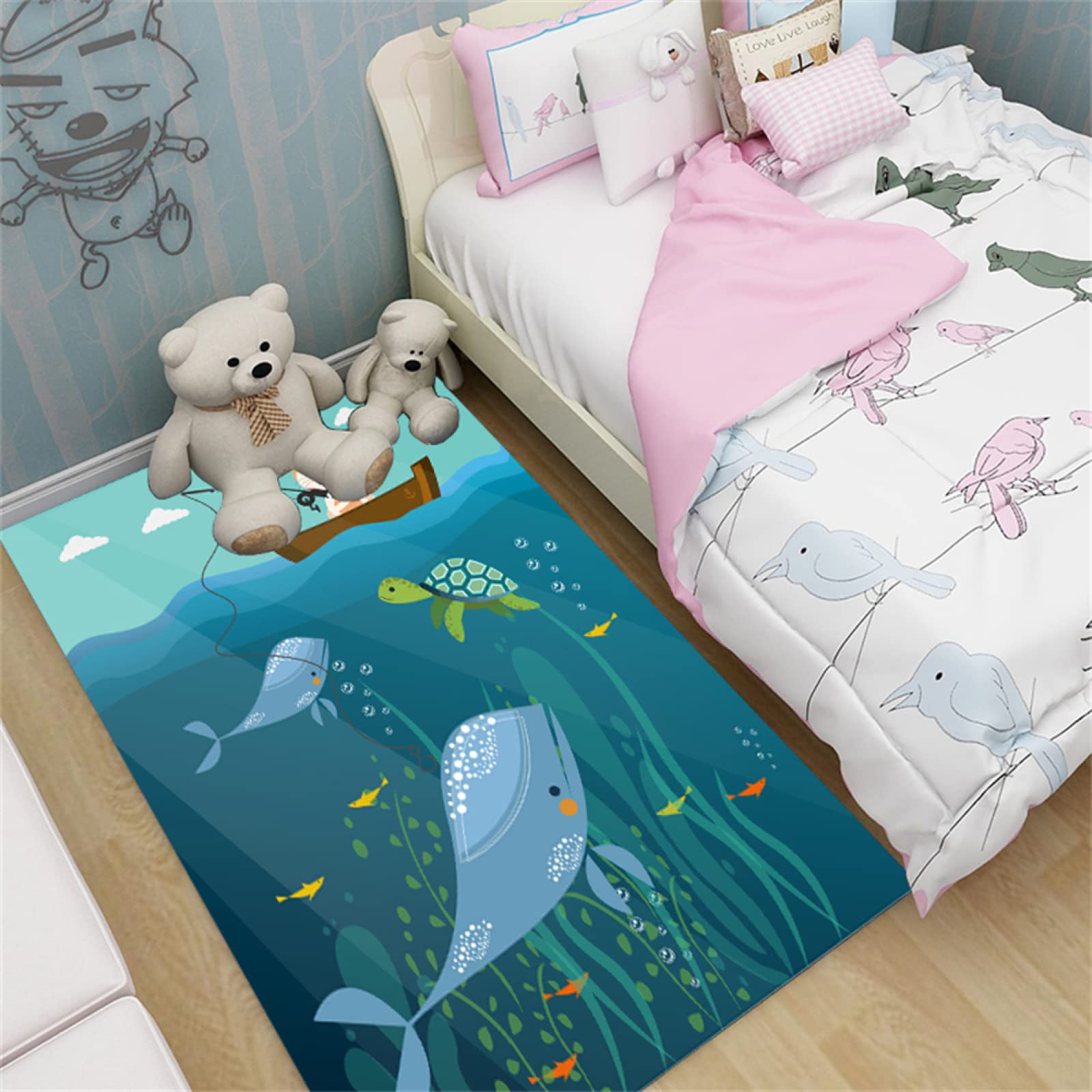 Tapis absorbant tortue 70x140cm, moquette de salon et chambre