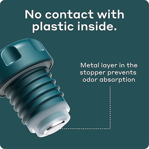 Miniatura 4 de BOBBER Botella térmica de viaje de acero inoxidable de 34 onzas para bebidas frías y calientes, botella de agua de metal apta para lavavajillas con