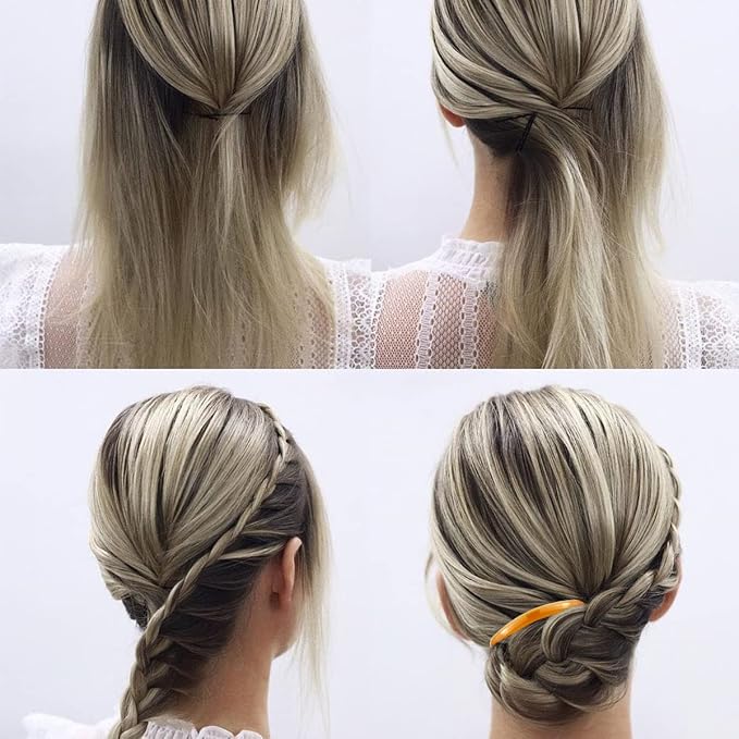 27 peines laterales para cabello, plástico ligero miniatura 4