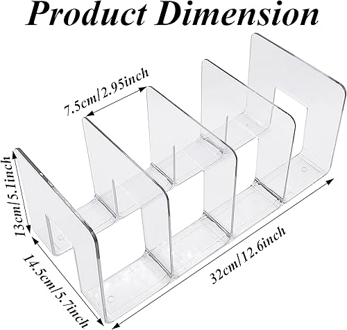 Miniatura 2 de Zapatero de acrílico transparente para niños (paquete de 2)  Organizador de zapatos apilable para niños pequeños, estante de exhibición de zapatos